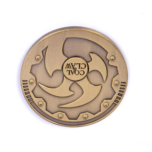 Logo gravé personnalisé Faites votre propre pièce d'argent plaquée en métal vierge gravée à bas prix