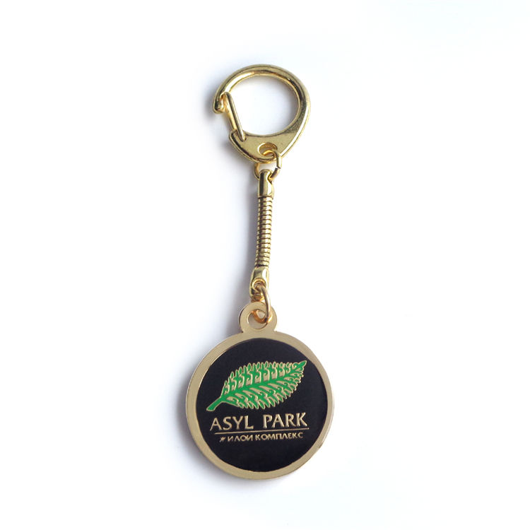 Conception gratuite Porte-clés en métal sur mesure Porte-clés avec logo en or Porte-clés mignon Anime