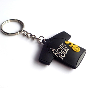 Logo personnalisé porte-clés accessoires porte-clés en caoutchouc ensemble porte-clés anneau porte-clés en caoutchouc Pvc