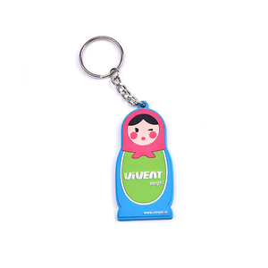 Commerce de gros logo personnalisé PVC porte-clés porte-clés anime porte-clés rose