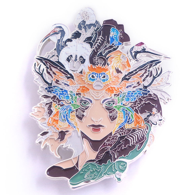 Meilleures ventes de produits de haute qualité à bas prix de conception personnalisée Badge 3D Goupilles en émail doux