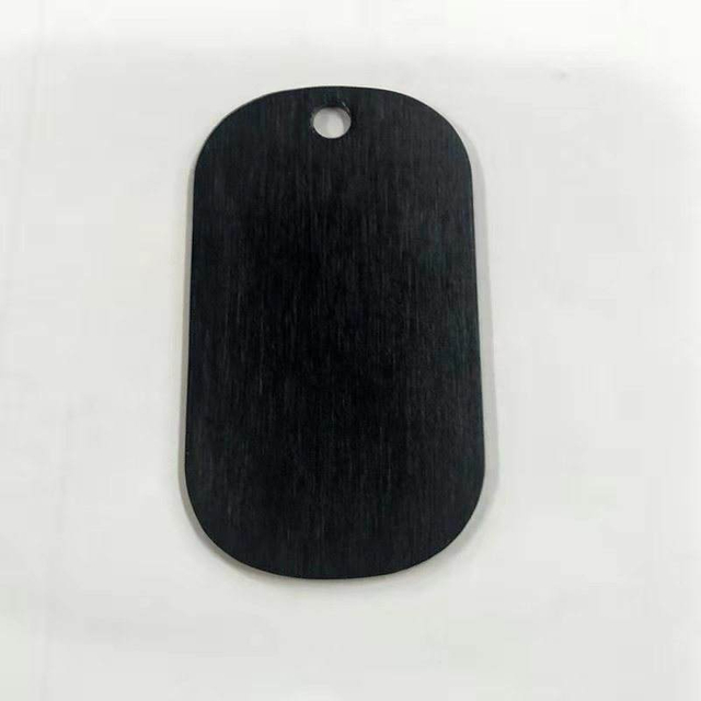 Nouvelle étiquette vierge personnalisée en oxyde d'aluminium Dog Tag en oxyde d'aluminium
