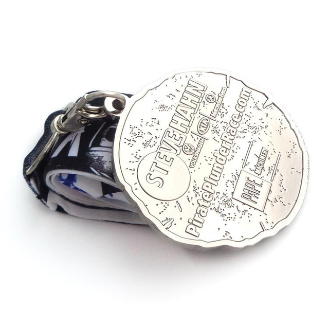 Médaillon de médaille de bateau-dragon médiéval personnalisé de fabrication de Zhongshan avec pentacle de Salomon