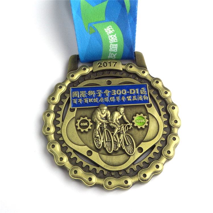 Concevez votre propre médaille de sport personnalisée en métal avec ruban