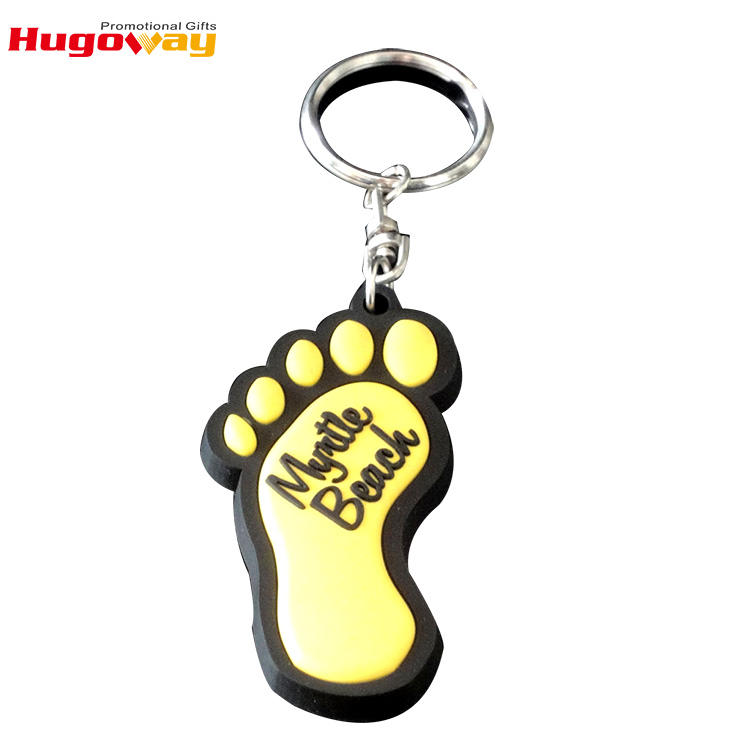 Porte-clés en PVC souple de conception de dessin animé sur mesure pour faire de votre œuvre un porte-clés en caoutchouc 3d