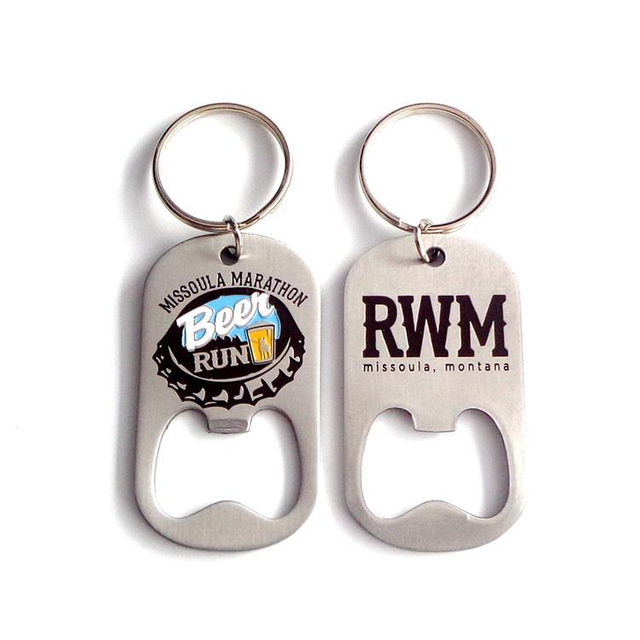 Porte-clés rond personnalisé Zhongshan ouvre-bouteille carte de crédit en acier inoxydable