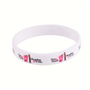 2023 Bracelet en silicone personnalisé en caoutchouc de silicone poignet élastique bracelet en silicone gravé