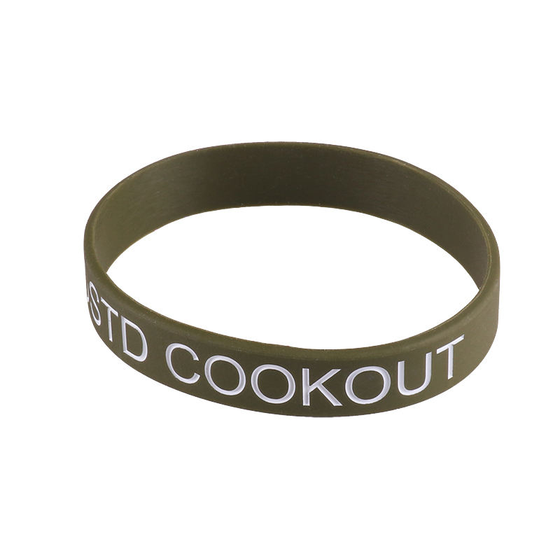 Logo personnalisé Bandes de poignet en silicone Bracelet de sport personnalisé avec des prix bon marché