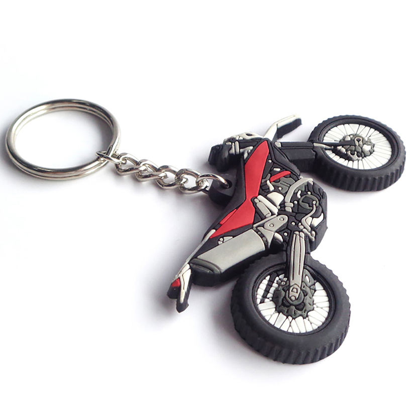 Chaîne de clés de porte-clés de motocross à la mode personnalisée d'OEM de marketing