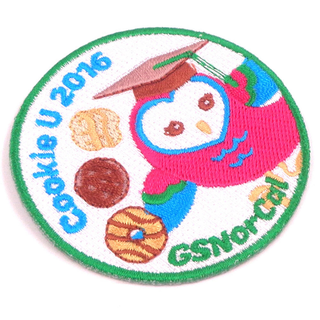 Patch de broderie textile de mot de fruit de la terre fait sur commande multi d'insigne pour le vêtement