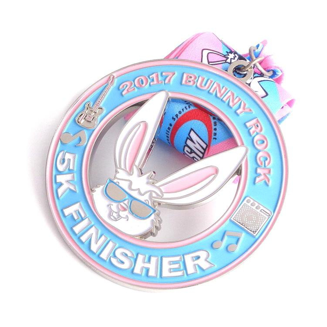 Medalla Médailles en argent sterling Médaille de récompense en métal émaillé doux pour sports personnalisés