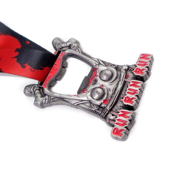 Médaille de prix de sport de placage à l'or en alliage de zinc personnalisé de vente chaude 3D