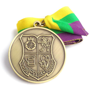 Médailles d'enfants adaptées aux besoins du client par laser de gravure de nickelage faites sur commande avec la médaille de ruban