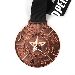 Médaille faite sur commande de sports de danse en métal des médailles 3D de fabrication d'OEM avec le ruban