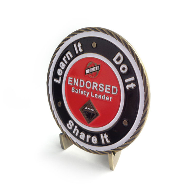 Pièces de défi en émail personnalisé de conception gratuite professionnelle personnalisée