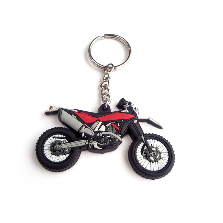 Porte-clés personnalisé de fabrication d'OEM porte-clés de charmes de moteur de voiture de silicone