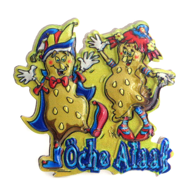 Insigne de dessin animé de personnage de Clown en métal 3D personnalisé