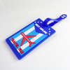 Étiquette de bagage en gros personnalisée Étiquette de bagage en PVC souple Étiquette de support de promotion