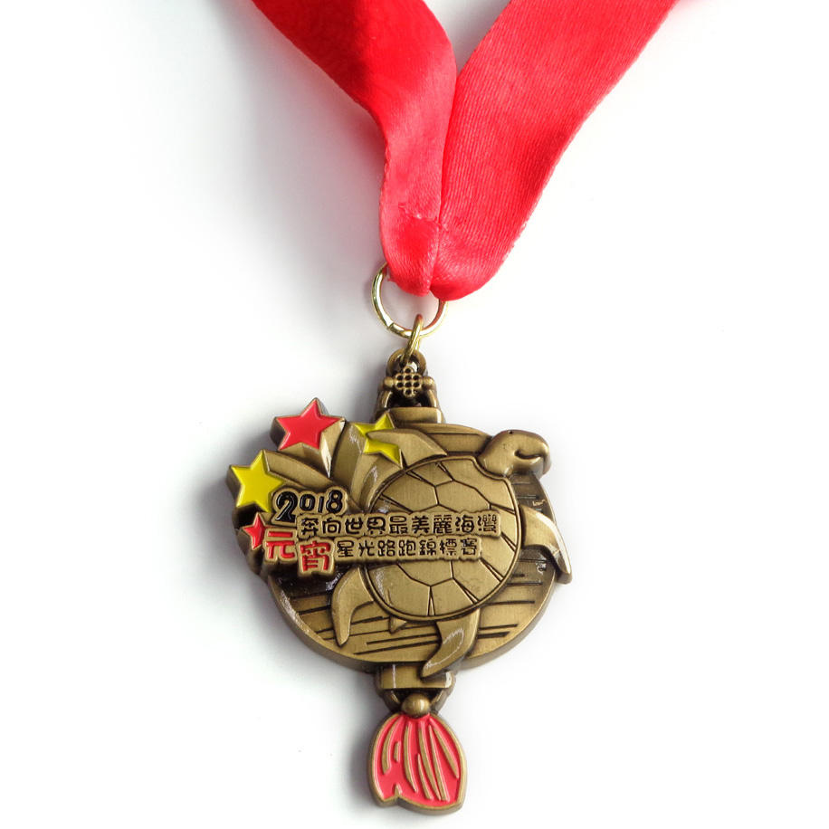 Conception en métal personnalisée bon marché de la Chine que vous possédez Marathon Running Médaille de récompense en métal d'or 3D en alliage de zinc