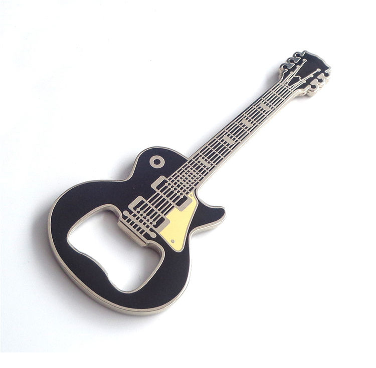Ouvre-bouteille métallique pour guitare ROCK AND ROLL de conception libre de fabrication OEM