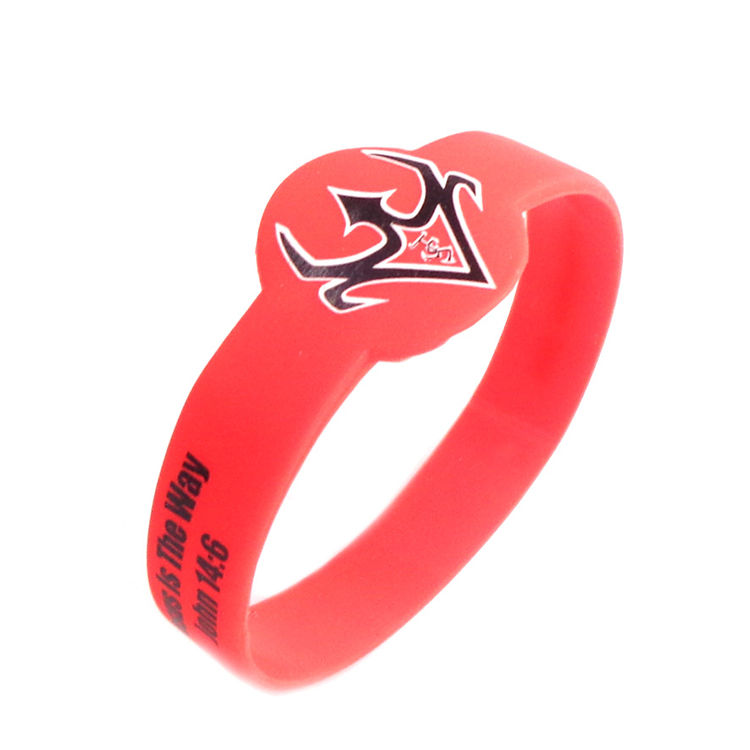Logo gravé personnalisé Vente chaude Bracelet en caoutchouc de silicone pour hommes cool