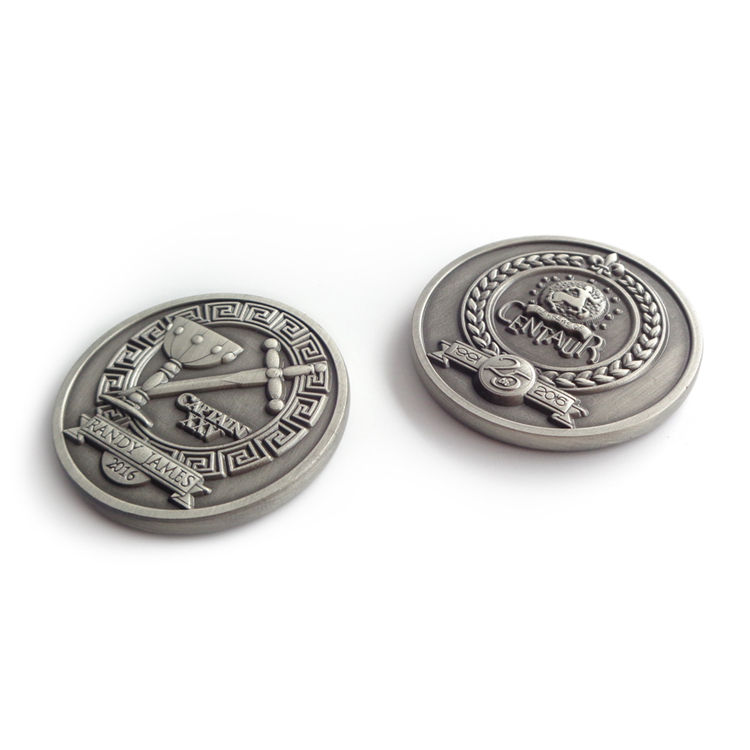 Aucune pièce d'ange en argent grecque antique en cuivre en laiton personnalisé minimum