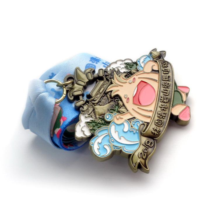 Boucle d'oreille fleur en métal personnalisée meilleur ami clé médaille cadre étoile hexagonale pour Arts martiaux grande taille plaque médaille suisse