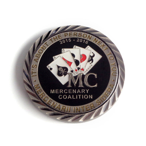 Prix ​​bon marché en laiton logo personnalisé double pièce de monnaie colorée défi gravable en blanc