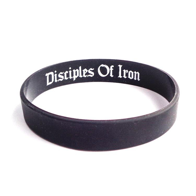 Bracelet antistatique en silicone noir personnalisé pour femme