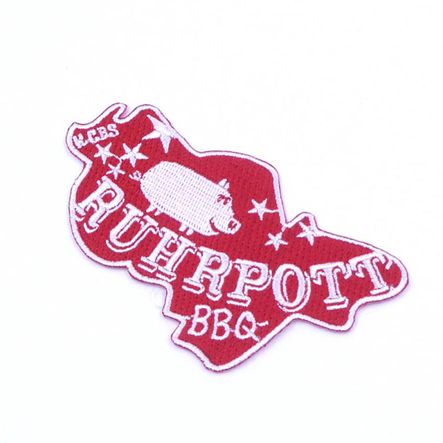 Patchs brodés personnalisés en tissu professionnel OEM en jeans