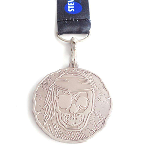 Récompense de médailles vierges en mémoire 3D personnalisée avec drapé de ruban