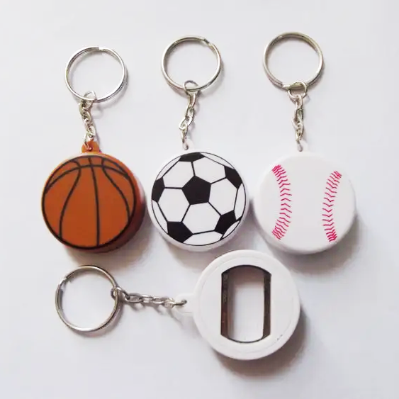 Commerce de gros logo personnalisé balle porte-clés métal porte-clés volley-ball porte-clés