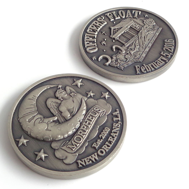 Collier de pièce de monnaie d'or de fabricant de pièce de monnaie antique en métal personnalisé pièce de défi d'argent