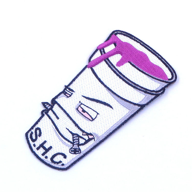 Vente en gros de 0,7 mm d'épaisseur de fer personnalisé tissé sur patch pour sacs