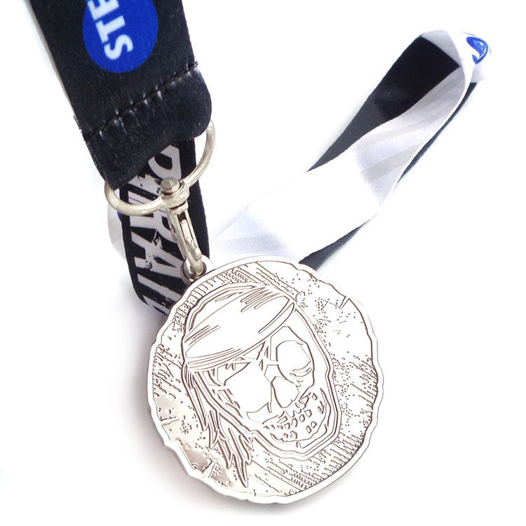 Médaillon de médaille de bateau-dragon médiéval personnalisé de fabrication de Zhongshan avec pentacle de Salomon