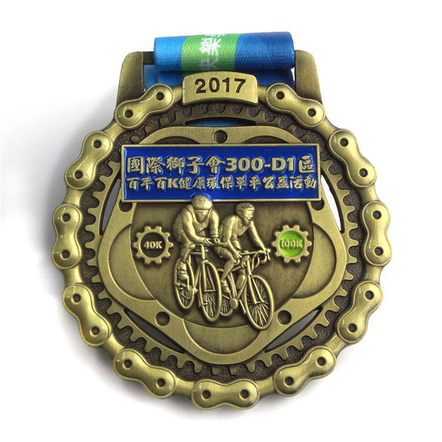 Concevez votre propre médaille de sport personnalisée en métal avec ruban