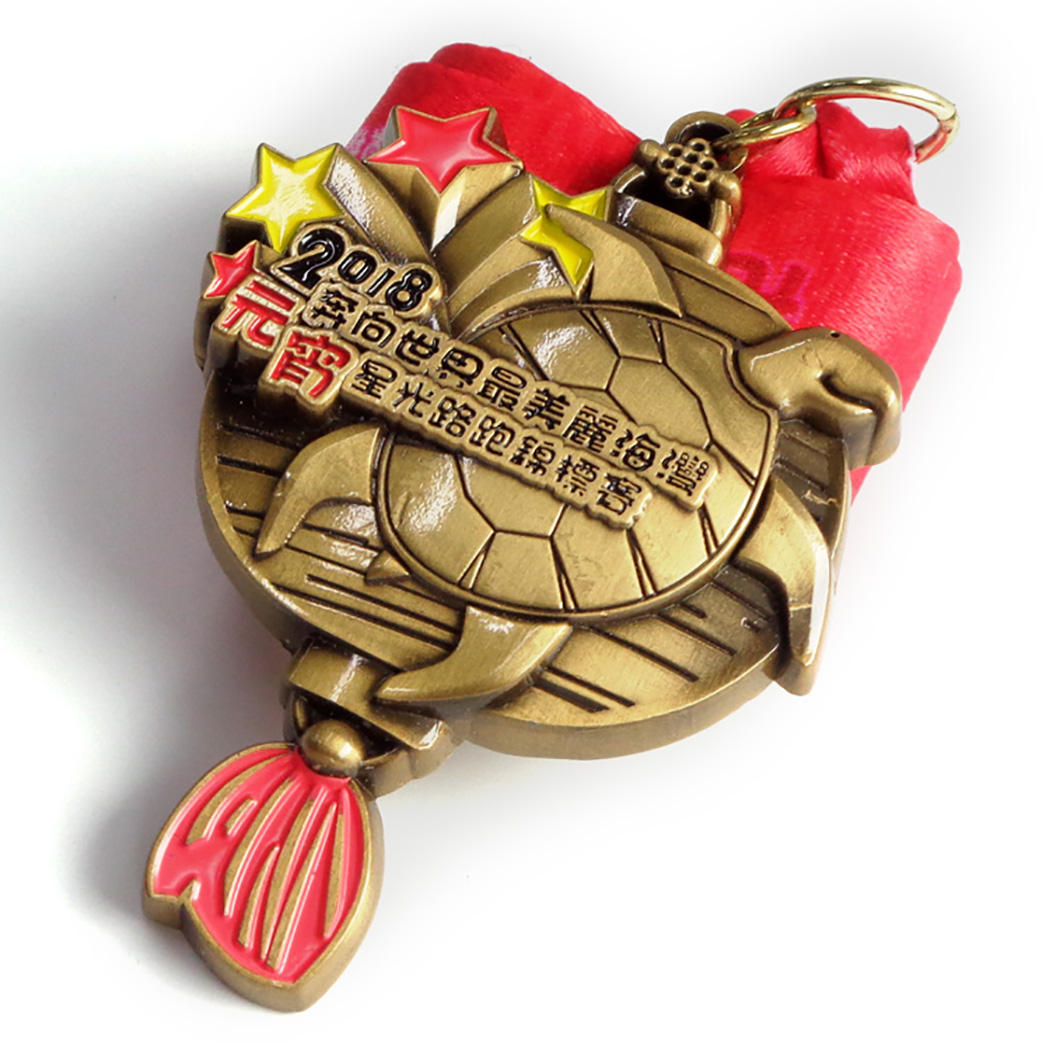 Conception en métal personnalisée bon marché de la Chine que vous possédez Marathon Running Médaille de récompense en métal d'or 3D en alliage de zinc