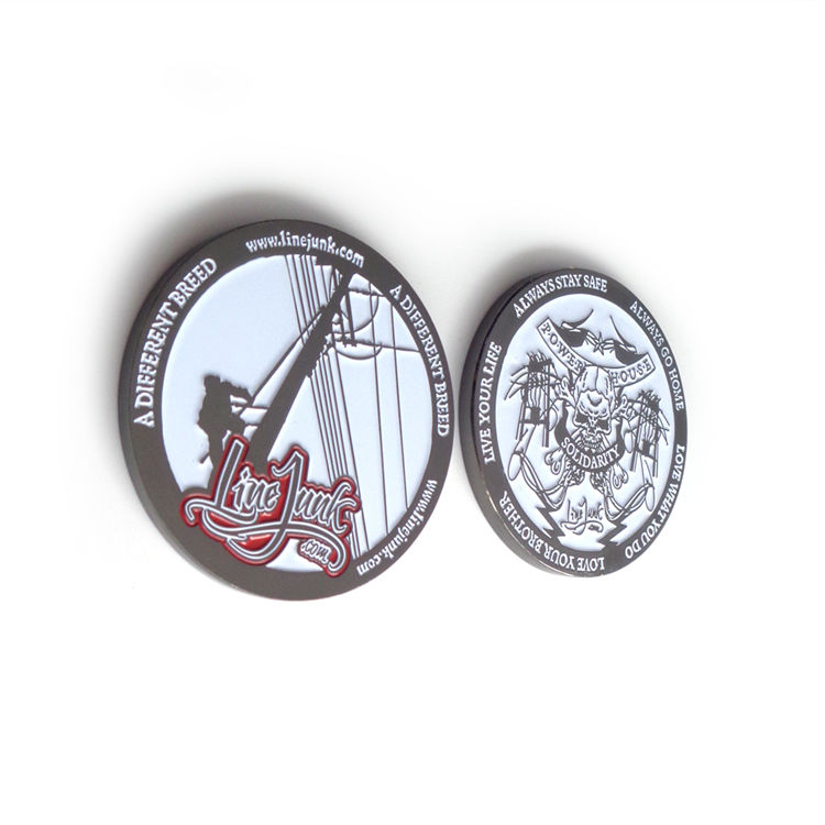 Nouvelle pièce de monnaie en métal ronde en relief personnalisée en argent souvenez-vous du 11 septembre 2001 défi